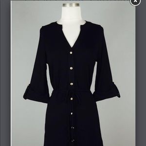 Black Relaxed Shirt Dress NWT